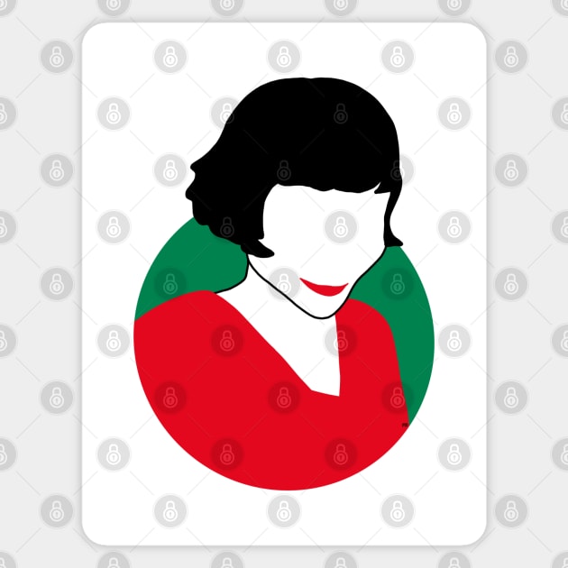 Amelie Poulain Sticker by Bookishandgeeky